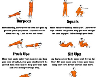 AMRAP Workout Printable – Home Workout PDF Sheet