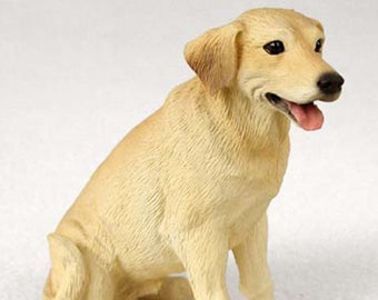 Yellow Labrador Ornament Angel Figurine Hand Painted