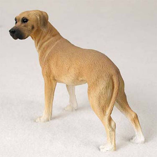 Custom Painted Great Dane Dog Figurine - Natural Ears INCLUDES FREE GIFT Swarovski Hand Beaded Paw Charm Bracelet