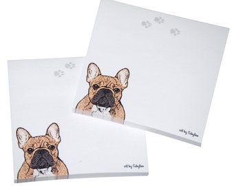 French Bulldog Post-It® Sticky Notes Notepad – 100 Sheets