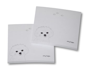 Maltese Dog Post-It® Sticky Notes Notepad – 100 Sheets