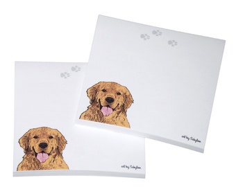 Golden Retriever Post-It® Sticky Notes Notepad – 100 Sheets