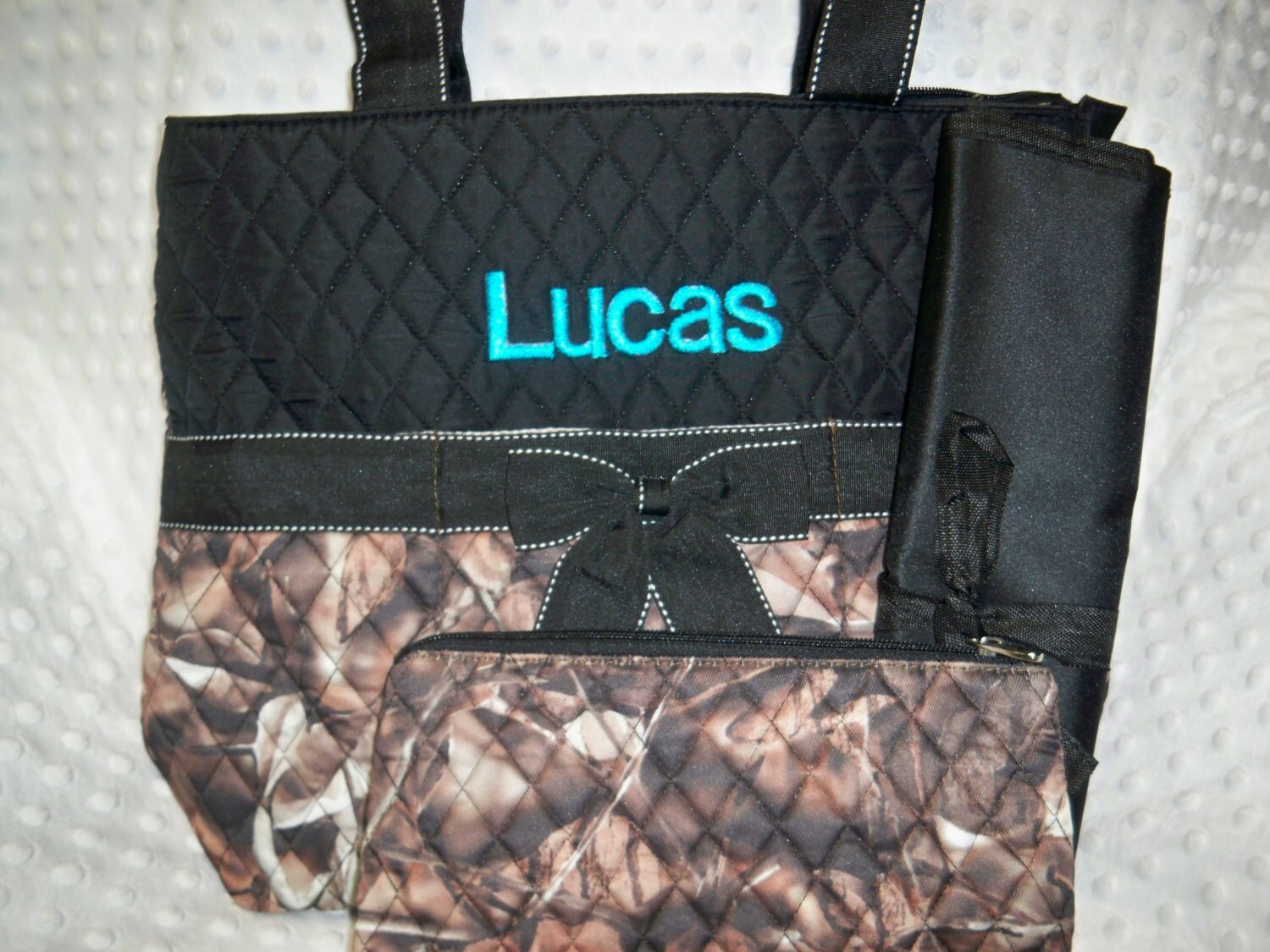 PERSONALIZED 3 Piece Diaper Bag Set with Name Baby Boy Camo Etsy