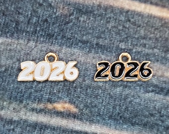2026 Alloy and Enamel Charms - small - gold backs