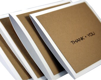 Set of 12 simple thank you cards, Thank You cards for men, masculine thank you cards, thank you card set for guys