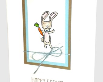 Easter cards, Easter card for kids, Card for Easter, Happy Easter Card, Handmade Easter card, Easter card for boy, Bunny Rabbit card