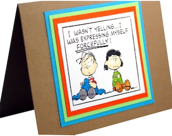 Im sorry card,  Apology Card, Funny Apology, Charlie Brown