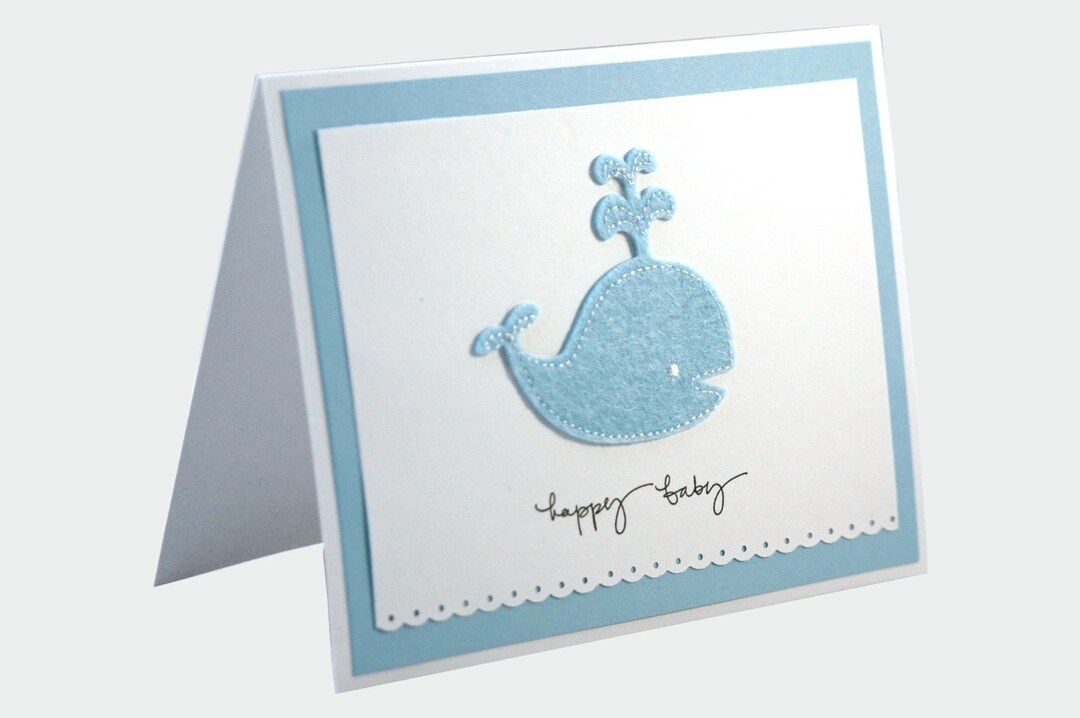 Baby Shower Card for Boy Handmade Baby Shower Card New Baby Etsy