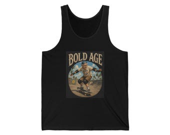 Bold Age Skateboarder Tank | Vintage Surf Skate Graphic