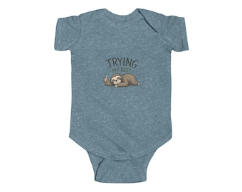 Versuch mein Bestes Faultier Body | Säugling Bodysuit, niedliche schlafende Tierentwurf