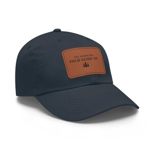 Americana Field Guide Co. Leather Patch Dad Hat | Outdoors, Camp Baseball Cap