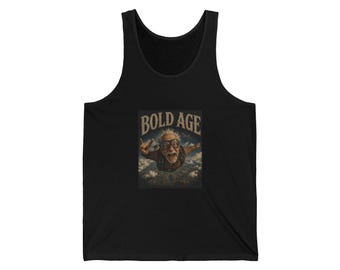 Bold Age Vintage Fallschirmspringen Portrait Tank | Retro Luftfahrt Graphik