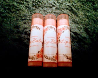 Bálsamo labial de fresa y melocotón