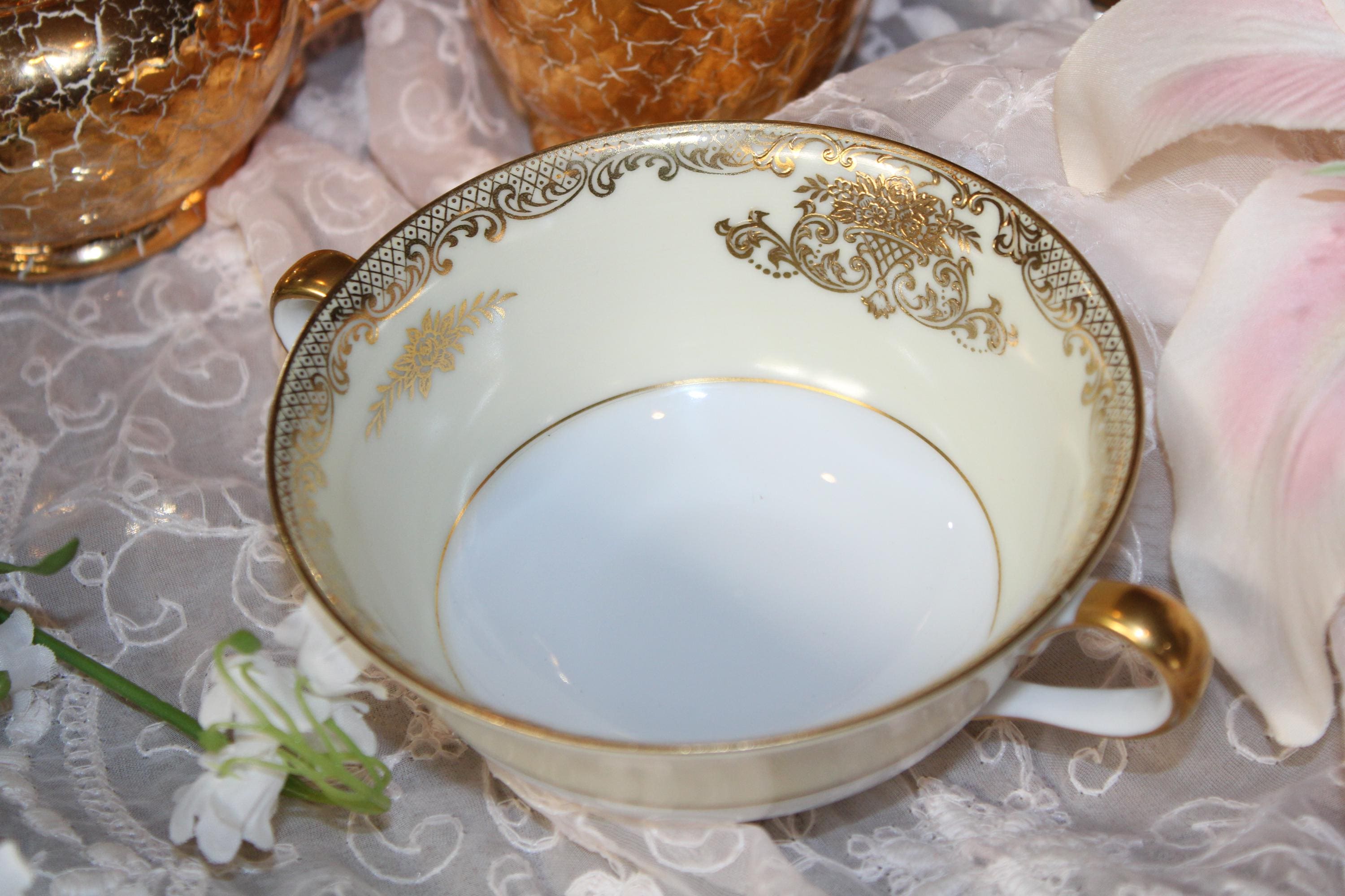 Cream gold china - Etsy 日本