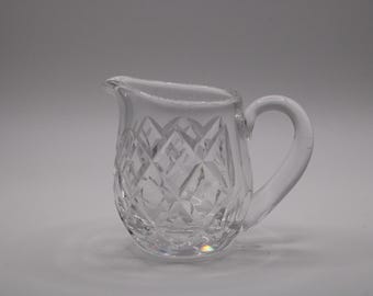 Vintage Waterford Crystal Creamer Pitcher Cut Crystal Cream Jug Small Serving Pitcher