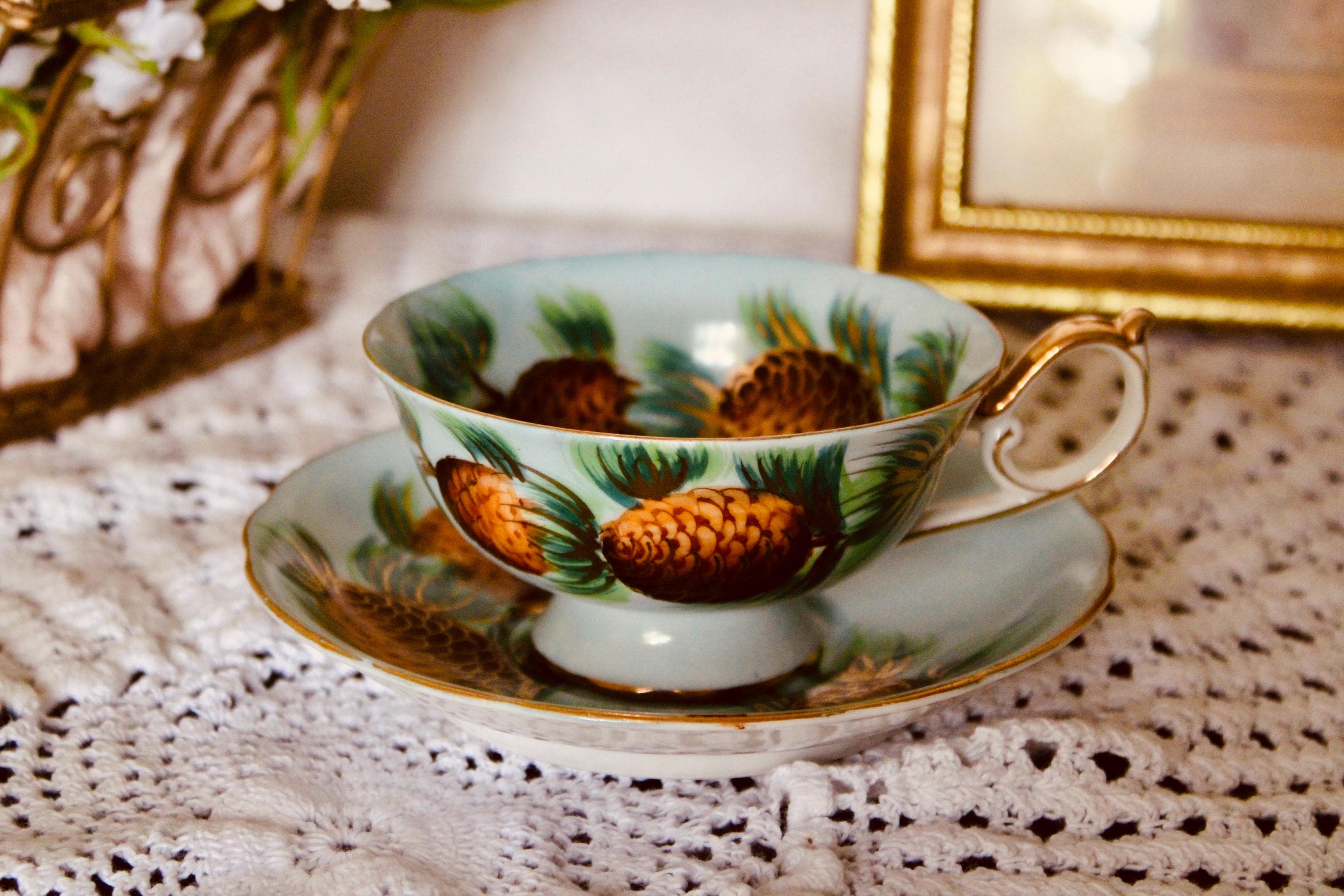 Pine Cone Japan China Set - Etsy