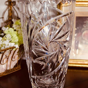 Lead Crystal Vase - Etsy