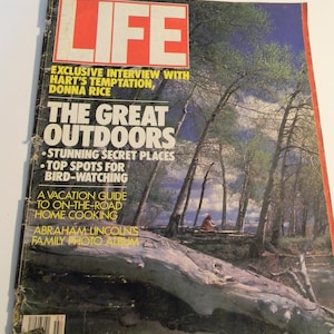 1987 Life Magazine, The Great Outdoors, vintage magazine