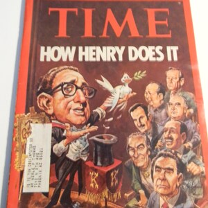 1974 Time Magazine, How Henry Does It, vintage magazine