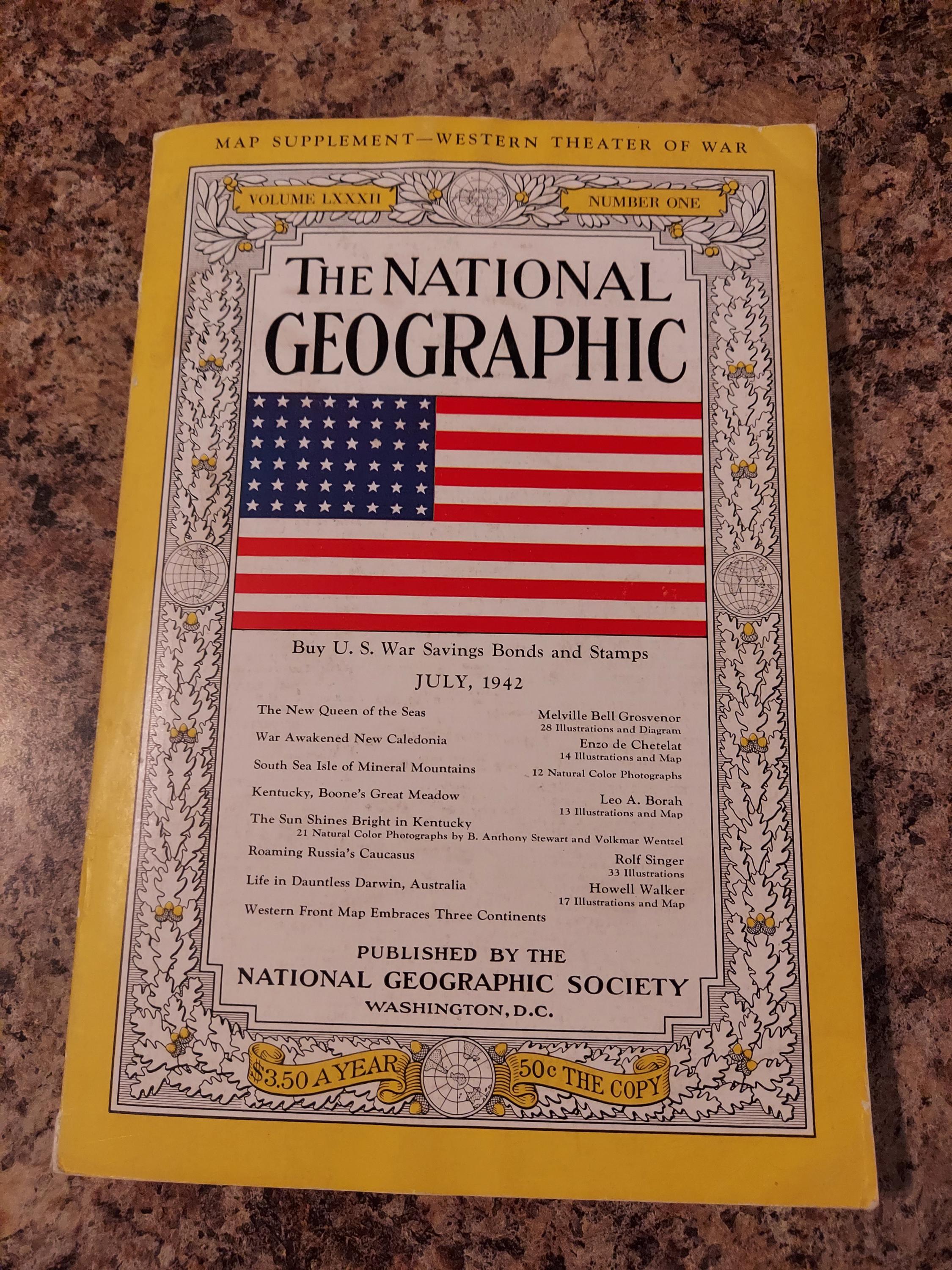 National Geographic Magazine 1942 - Etsy