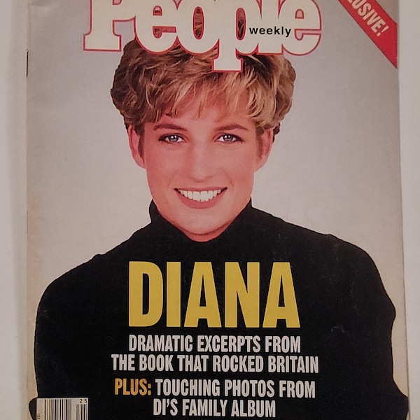 1992 People Magazine Diana, Princess Diana Exclusive, vintage magazine