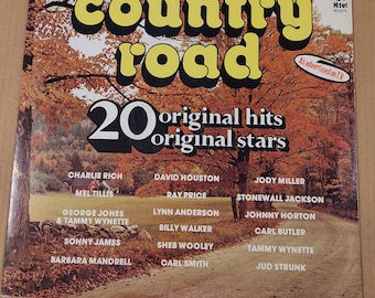 Ktel Country Road 20 Original Hits LP, vintage album