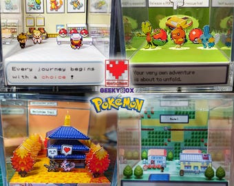 Pokemon Diorama Cube - CUSTOMIZABLE TEMPLATE