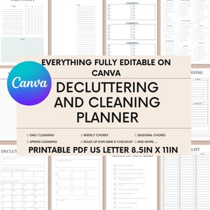 Opruimplanner: eenvoudig en gemakkelijk te gebruiken: bewerkbaar op canvas