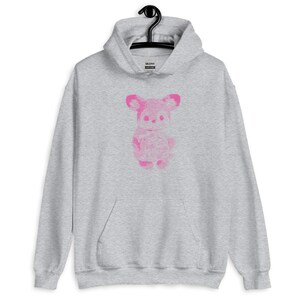 Woodland Deer Hoodie, ASCII Style Graphic Sweatshirt, Cute Cottagecore Hoodie, Kawaii Forest Animal Hoodie, Soft Girl Gift