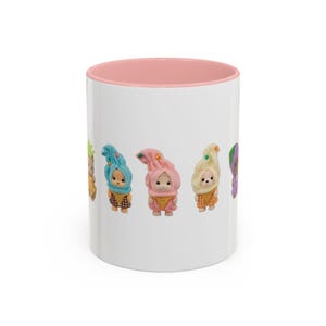 Calico Critters Sylvanian Families Ceramic Mug, Pastel Food Dress Up Characters imagem 2