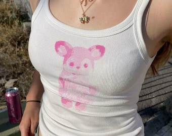 Sylvanian Families Deer Tank Top, Calico Critters Baby Tee, Kawaii Cottagecore Top