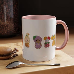 Calico Critters Sylvanian Families Ceramic Mug, Pastel Food Dress Up Characters imagem 6