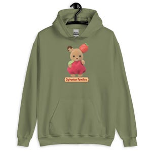 Sylvanian Families Hoodie, Calico Critters Sweatshirt, Kawaii Bunny Hoodie, Cute Cottagecore Hoodie, Soft Girl Aesthetic Gift
