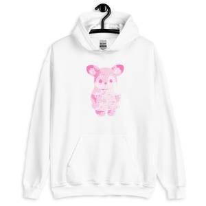 Woodland Deer Hoodie, ASCII Style Graphic Sweatshirt, Cute Cottagecore Hoodie, Kawaii Forest Animal Hoodie, Soft Girl Gift