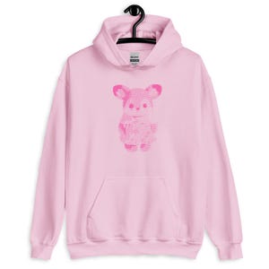 Woodland Deer Hoodie, ASCII Style Graphic Sweatshirt, Cute Cottagecore Hoodie, Kawaii Forest Animal Hoodie, Soft Girl Gift