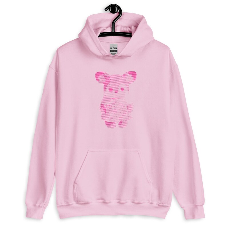 Woodland Deer Hoodie, ASCII Style Graphic Sweatshirt, Cute Cottagecore Hoodie, Kawaii Forest Animal Hoodie, Soft Girl Gift