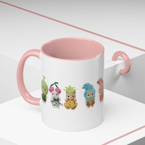 Calico Critters Sylvanian Families Ceramic Mug, Pastel Food Dress Up Characters imagem 1