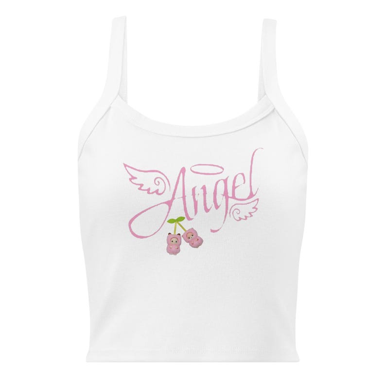 Angel Calico Critters Tank Top, Sylvanian Families Crop Top