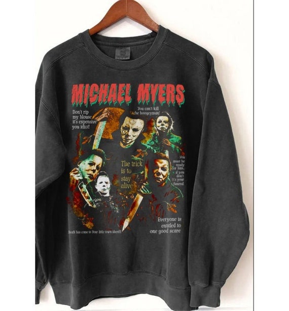 Vintage Halloween Michael Myers Comfort Colors Shirt, Friday the 13th, Retro Halloween Sweatshirt, Halloween Movies Shirt, Horror Movie Tee