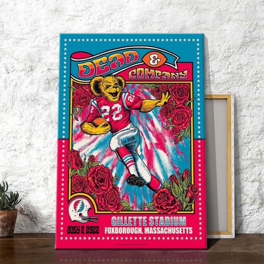 Dead and Company Poster, Gillette Stadium Foxborough Poster, Summer Tour 2022 Poster