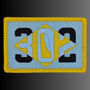 Delaware 302 Embroidered Morale Patch - 2x3 Hook and Loop Velcro - State Pride Hat Patch