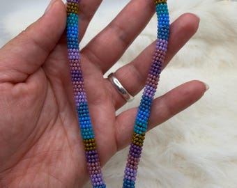 Multi-Colored Beaded Wristlet
