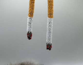 Smooth half smoked Cigarette Earrings