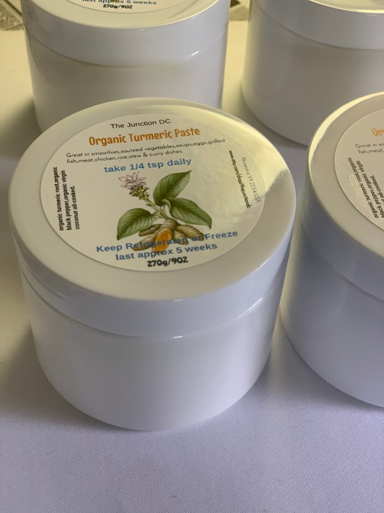 Made FRESH Organic Turmeric Golden Paste for Humans & Pets Etsy