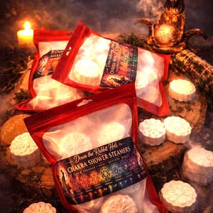 Chakra Shower Steamers – Ritual Self-Care, Root to Crown Alignment Balance