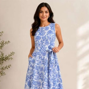 blue and white mediterranean dress Aegean Breeze Maxi Dress Greek-Inspired Summer Elegance, Small/Medium (Flexible fit designed to suit most small to medium body types)