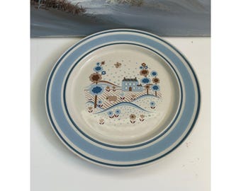 Hearthside Museum Collection Primitif Saladebord Blue House Volkskunst Japan