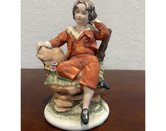 Vintage Linke China viktorianische Red Boy Figur - Limited Edition Sammlerstück