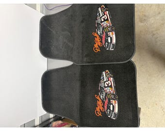 Alfombrillas negras para coche NASCAR Dale Earnhardt Sr 3 Goodwrench, año 1998 (juego de 2)