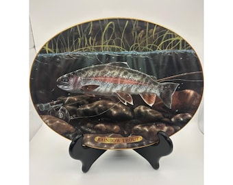 Bradford Austausch Regenbogenforelle Sammelteller Edward L Totten Limited Edition